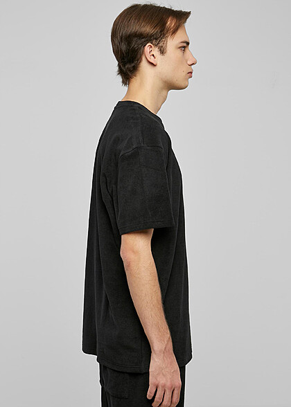 Urban Classics Herren Towel T-Shirt Oversized schwarz