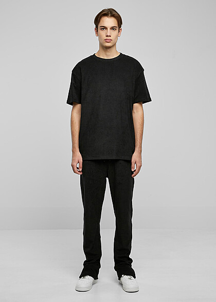 Urban Classics Herren Towel T-Shirt Oversized schwarz