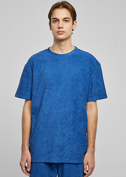 Urban Classics Herren Towel T-Shirt Oversized royal blau