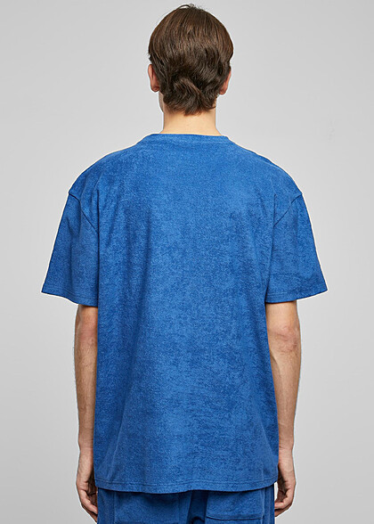 Urban Classics Herren Towel T-Shirt Oversized royal blau