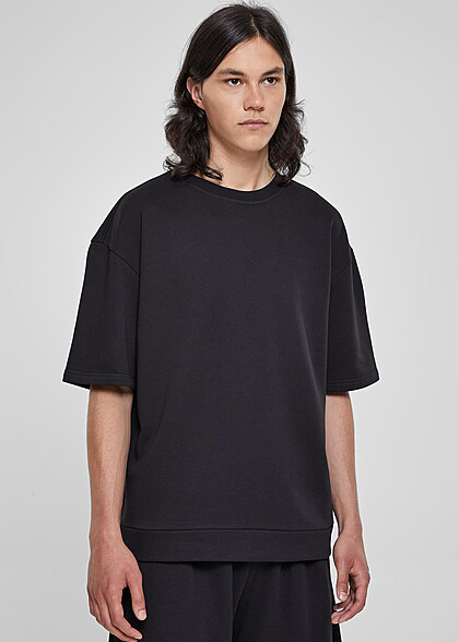 Urban Classics Herren Basic Oversized T-Shirt mit Rundhals schwarz