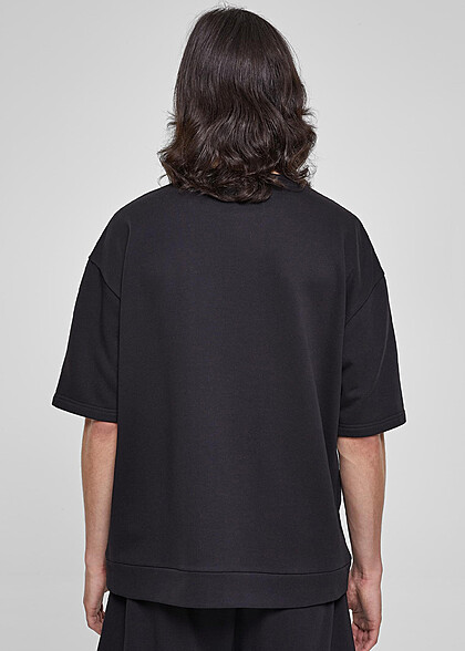 Urban Classics Herren Basic Oversized T-Shirt mit Rundhals schwarz