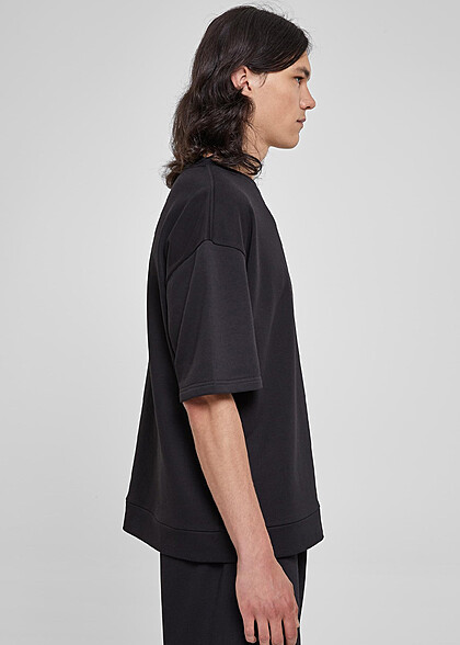 Urban Classics Herren Basic Oversized T-Shirt mit Rundhals schwarz