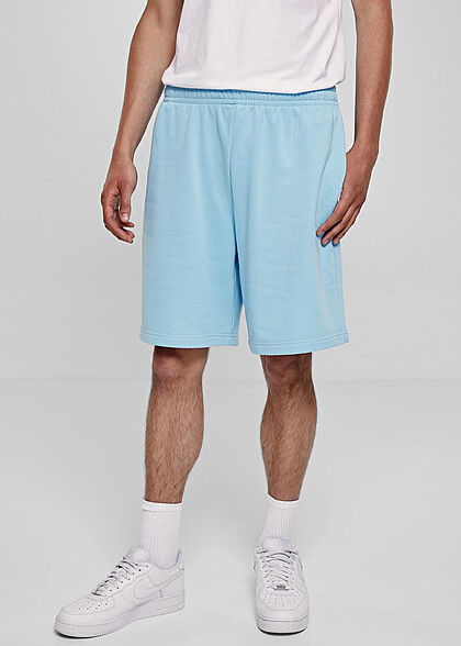 Urban Classics Herren Terry Sweatshorts mit 3-Pockets baltic hell blau