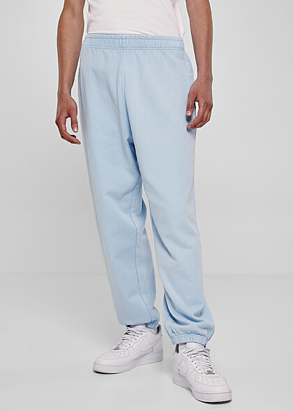 Urban Classics Herren Acid Wash Jogginghose baltic blau