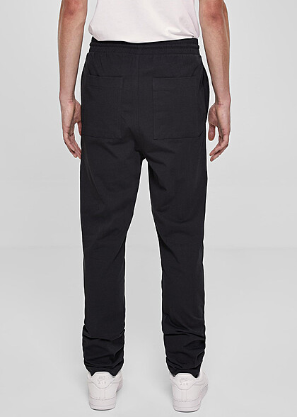 Urban Classics Herren Leichte Jersey Hose mit Tunnelzug schwarz