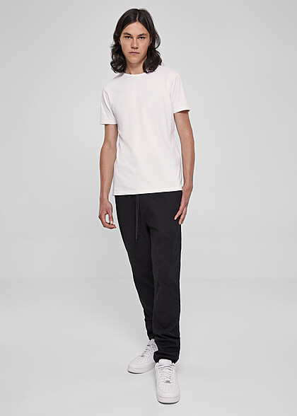 Urban Classics Herren Leichte Jersey Hose mit Tunnelzug schwarz