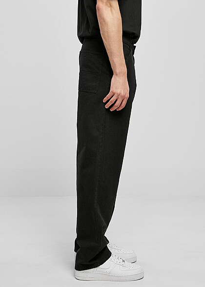 Urban Classics Herren Canvas Hose mit 4-Pockets schwarz