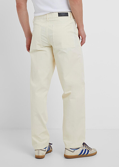 Urban Classics Herren Canvas Hose mit 4-Pockets whitesand beige