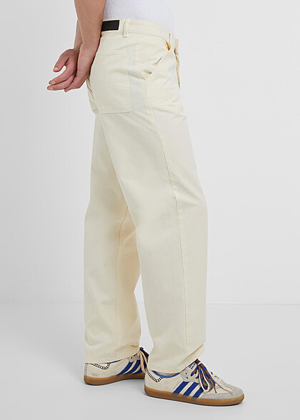 Urban Classics Herren Canvas Hose mit 4-Pockets whitesand beige