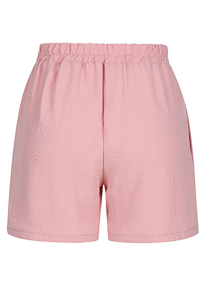 Cloud5ive Dames Musselin Shorts met Bindceintuur roze
