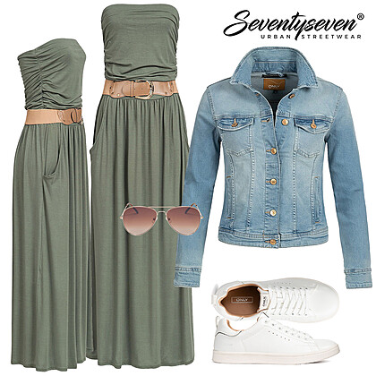 Speels Bloemenjurk  Sneakers Outfit 23776 - Art.-Nr.: OA23776