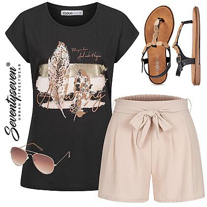 Luchtige zomer shorts Outfit 24605