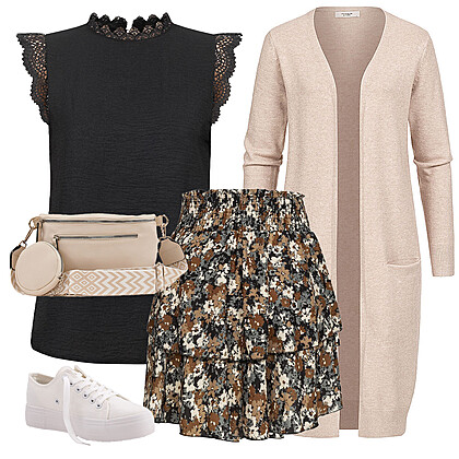 Zonnige rok outfit 26895