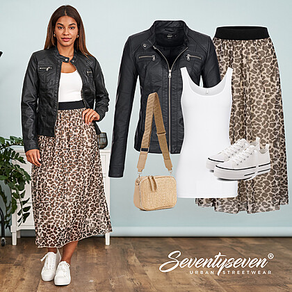 Mode met leeuwprint Outfit 27181