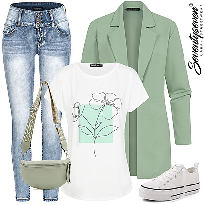 Fris in groen Outfit 27241