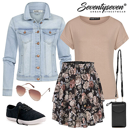 Zonnige rok outfit 27425