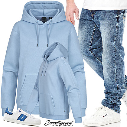 Slim zijn, blauw dragen Outfit27464