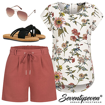 Luchtige zomer-shorts Outfit 27758