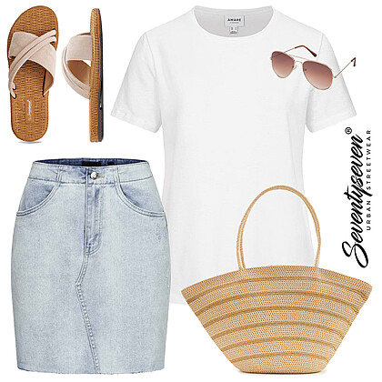 Zonnige rok outfit 27780