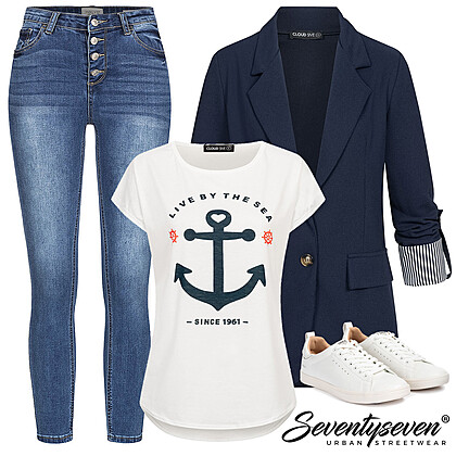 Abendliche Bootsfahrt Eleganz Outfit 27903