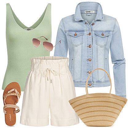 Eenvoudige winkeluitstap look Outfit 27939
