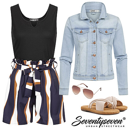 Casual-elegante Stadswandeling Outfit 27986