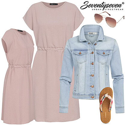 In spijkerjas stijl Outfit 27993