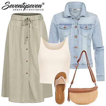 Zomerse stadsstijl Outfit 28044