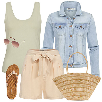 Casual spijkerjasje Outfit 28060