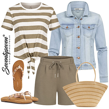 Chic gestreept Outfit 28107