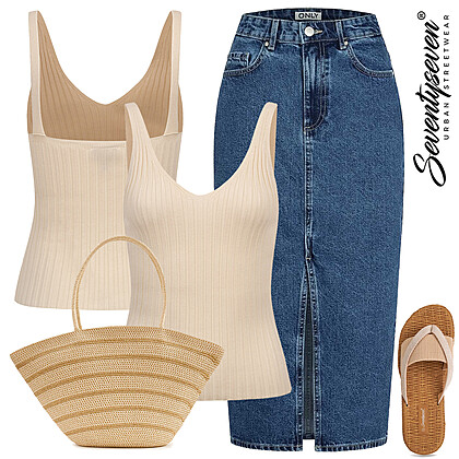 Zonnige rok outfit 28130