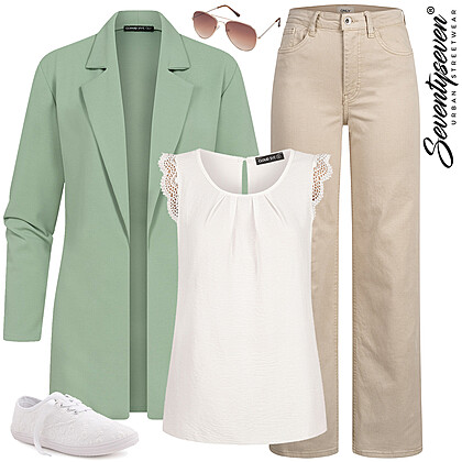 Zomerse blazerstijl Outfit 28231