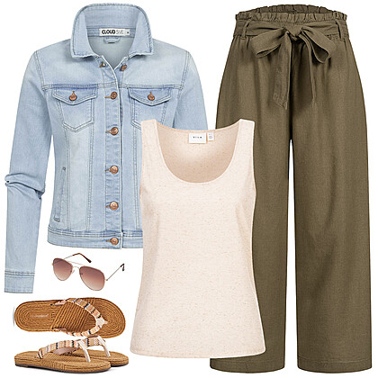 Trend van denim jasjes Outfit 28232