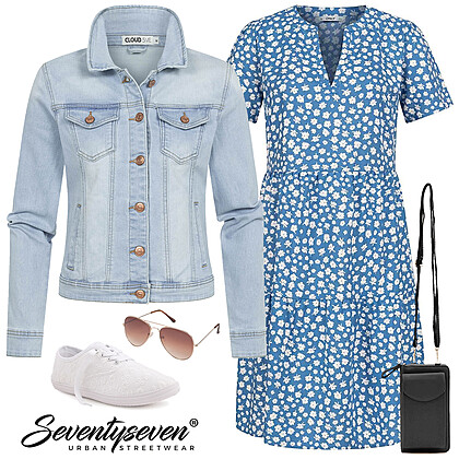 Mode Droom in Blauw Outfit 28233