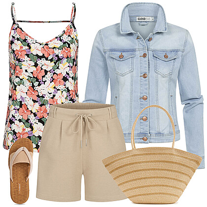 Zonneaanbidder strandlook Outfit 28248
