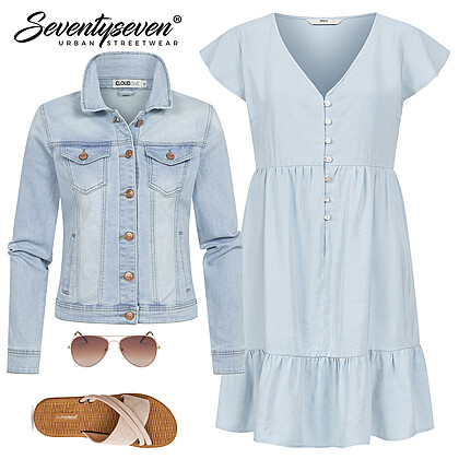 Koele blauwtinten Outfit 28291
