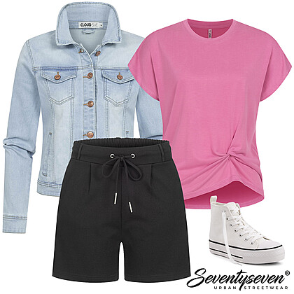 Urbane zomerse straatstijl Outfit 28309