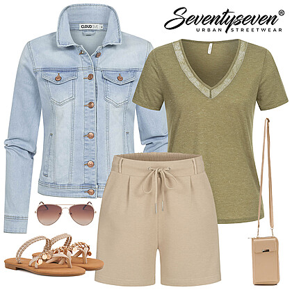 Denim jasjekoorts Outfit 28319