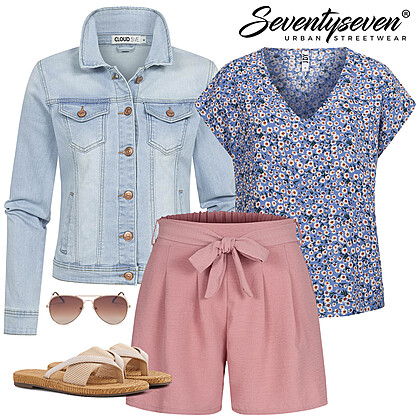 Luchtige zomer shorts Outfit 28328