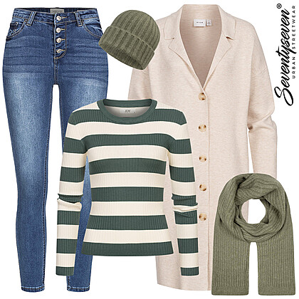 Chic gestreept Outfit 28406