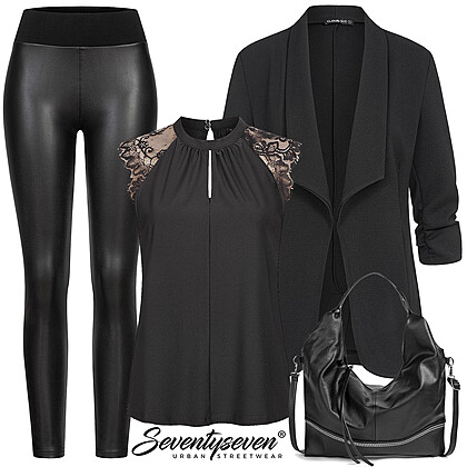 Chic in zwart Outfit 28485
