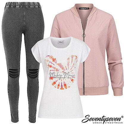 Casual met Mickey Mouse Outfit 28993