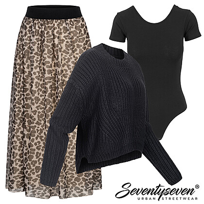 Mode met leeuwprint Outfit 29005