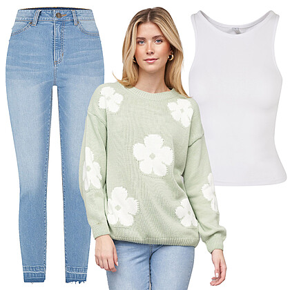 Jouw bloemige noot Outfit 29102