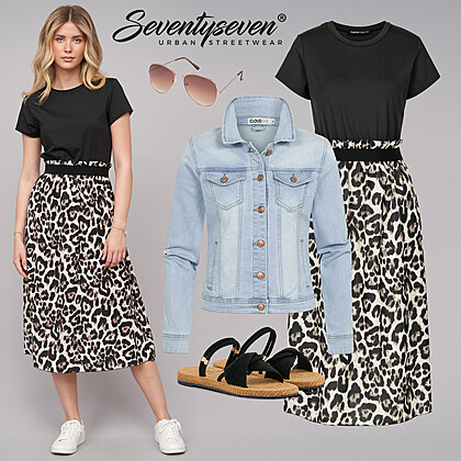 In spijkerjas stijl Outfit 29310