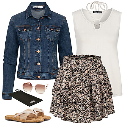 Denim jasjekoorts Outfit 29328
