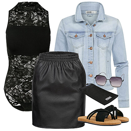 Chic in zwart Outfit 29345