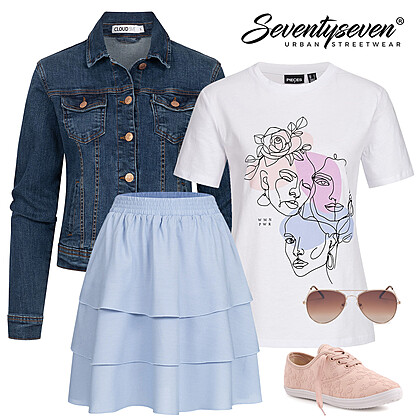 Urbane zomerse straatstijl Outfit 29424
